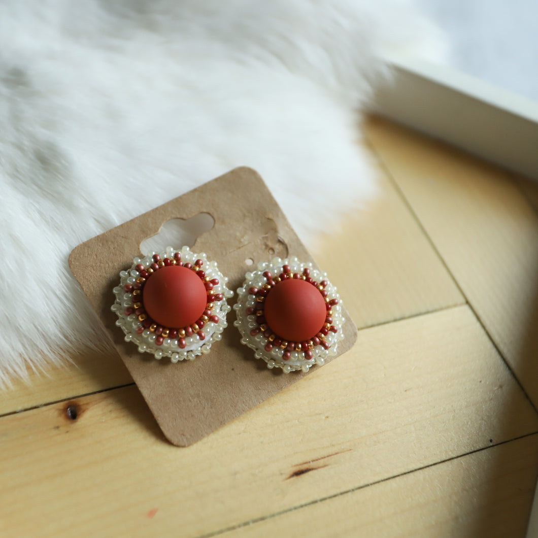 Matte Red Studs