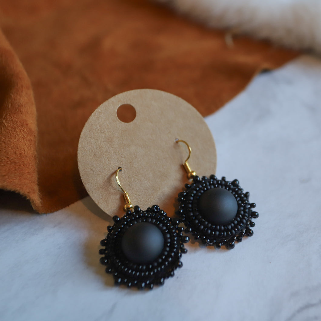 Matte Black Earrings