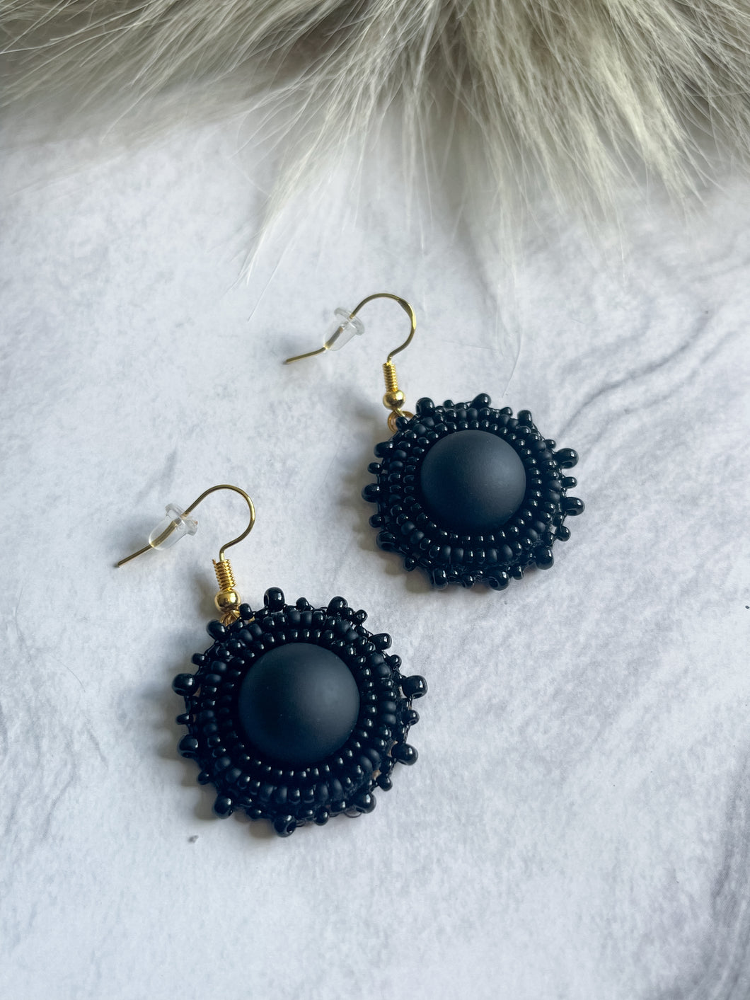 Matte Black Mini Earrings