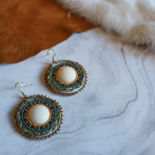 Load image into Gallery viewer, Beaded Sweetgrass Earrings
