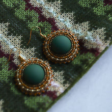 Load image into Gallery viewer, Matte Green Earrings
