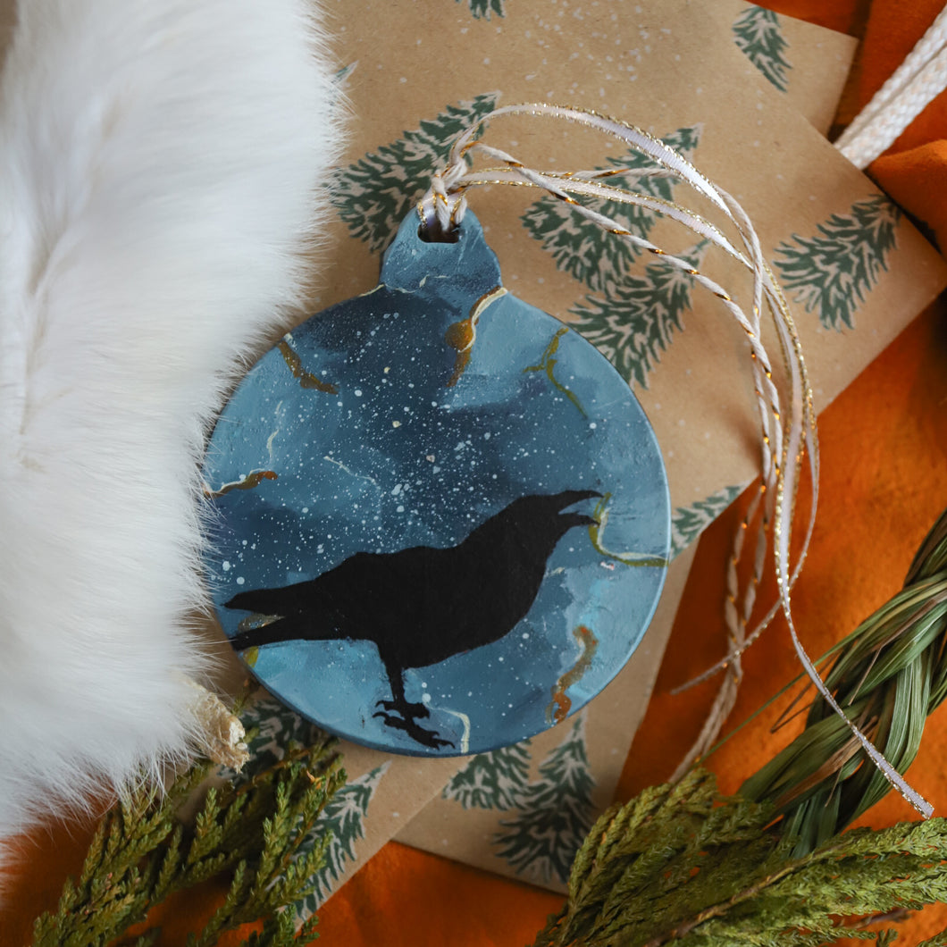 Raven Ornament