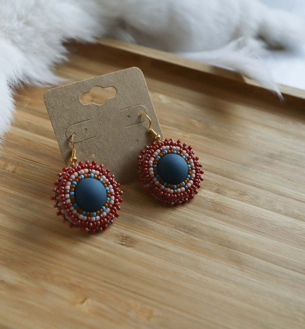 Matte Royal Blue Earrings