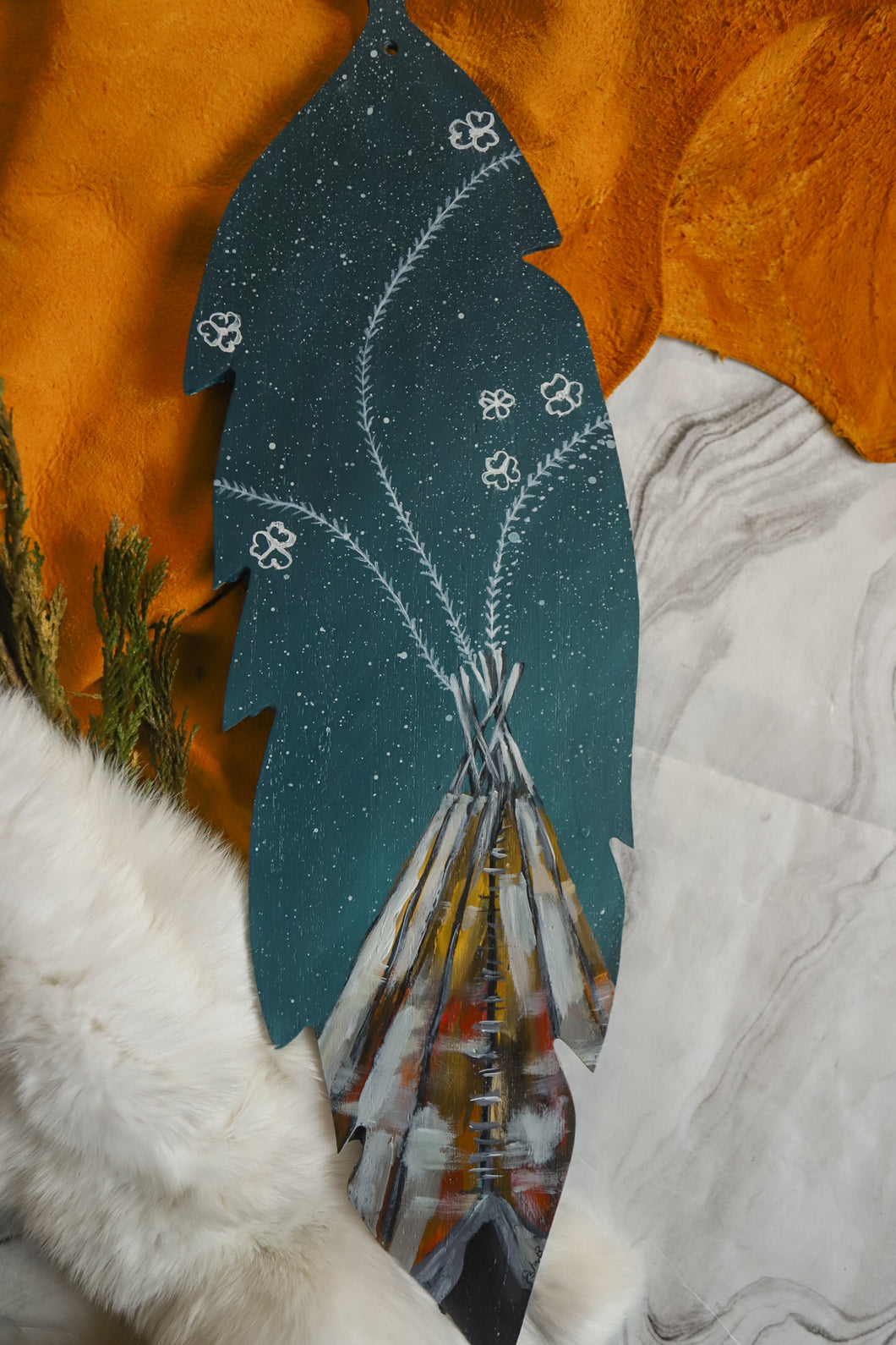 Tipi and Beadwork Sky