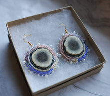 Load image into Gallery viewer, Beaded Elk Antler Earrings
