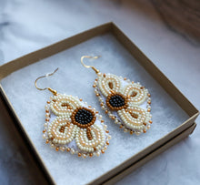 Load image into Gallery viewer, Half Floral Earrings
