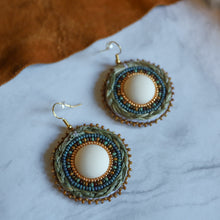 Load image into Gallery viewer, Beaded Sweetgrass Earrings
