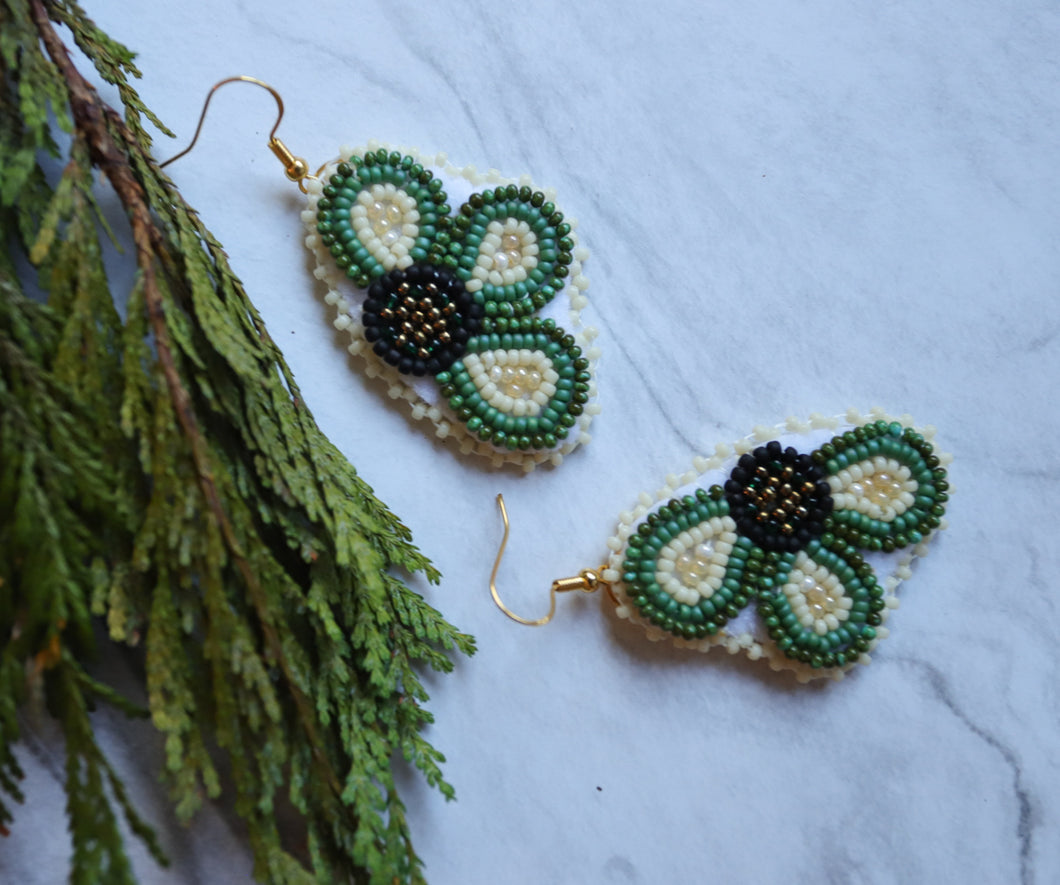 Mini Green Half Floral