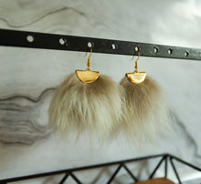 Load image into Gallery viewer, Arctic Wolf Fur Earrings
