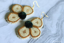 Load image into Gallery viewer, Half Floral, Tufted Earrings
