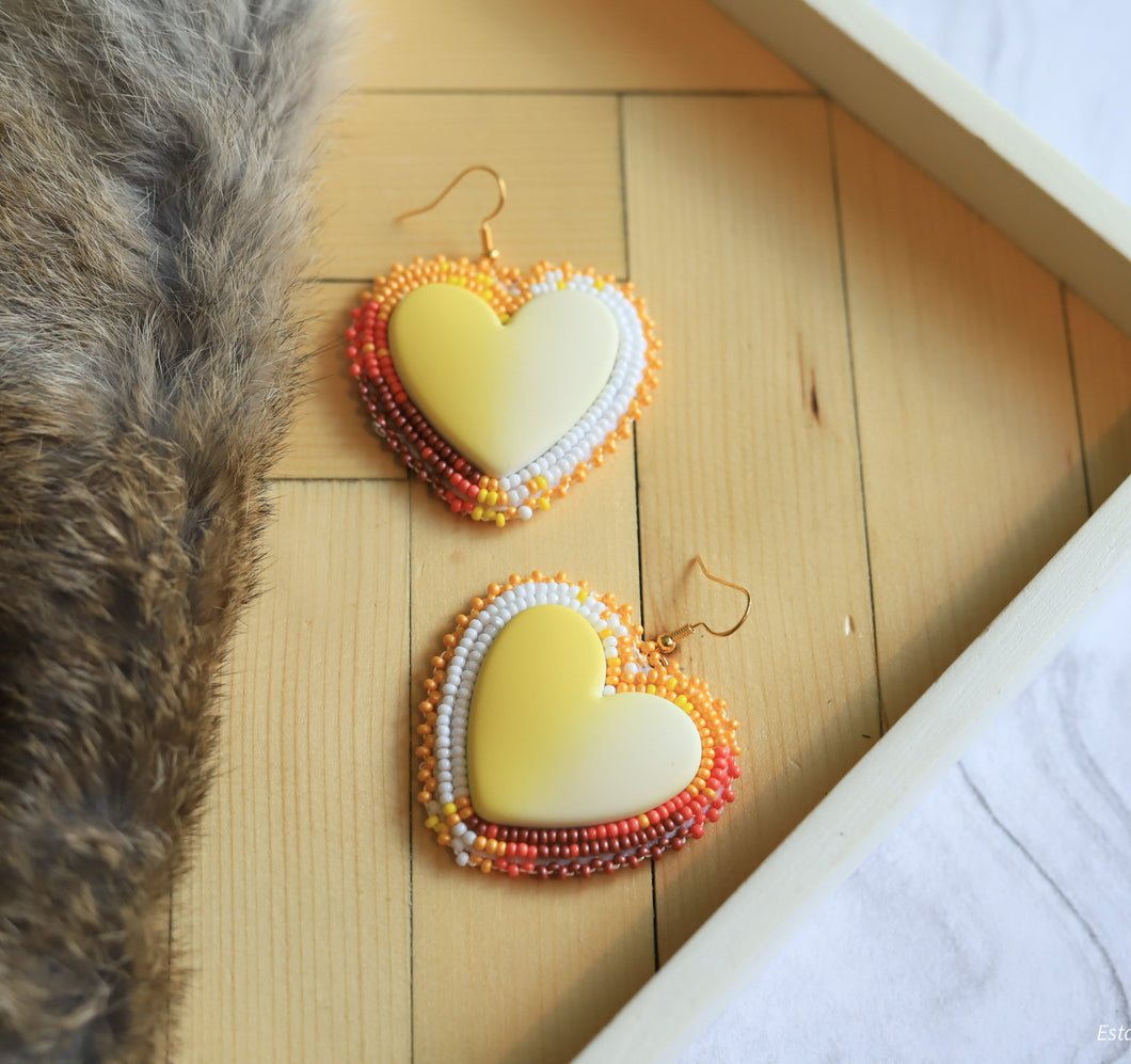 Neon Heart Earrings