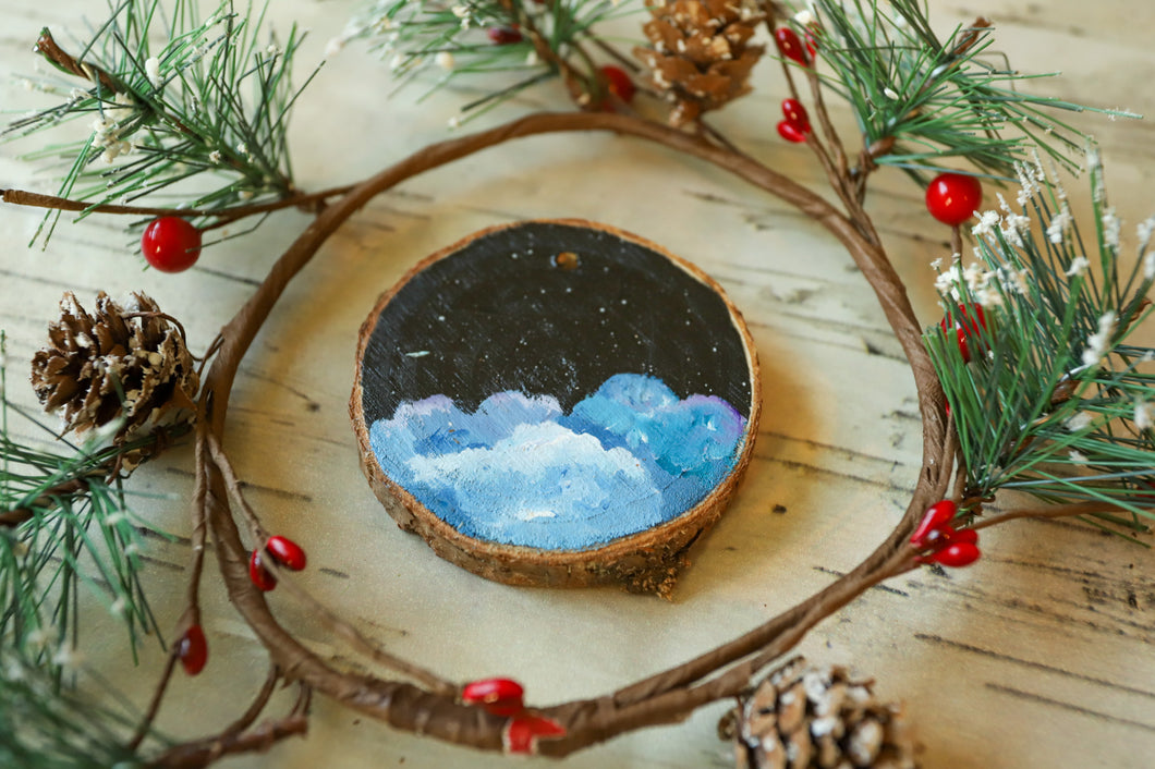 Wood cookie ornament