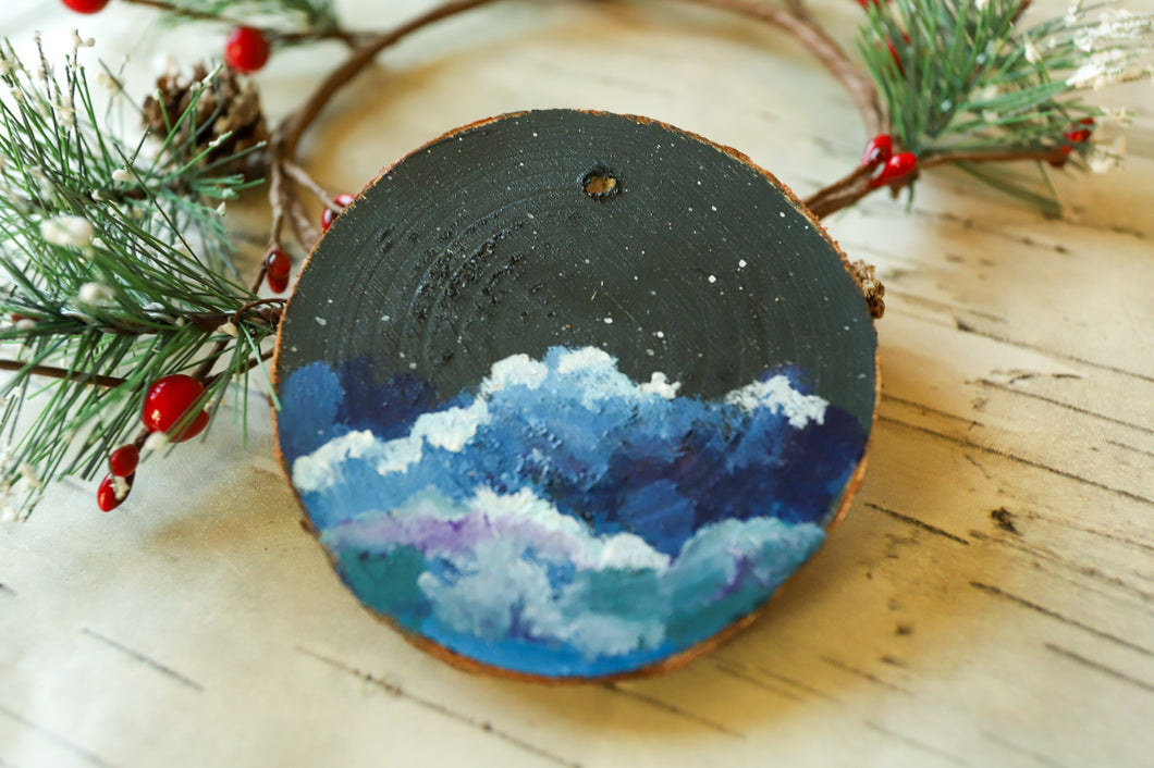 Wood cookie ornament