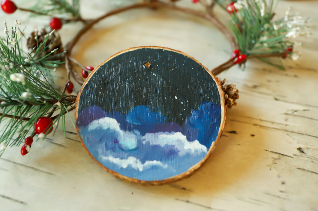 Wood cookie ornament