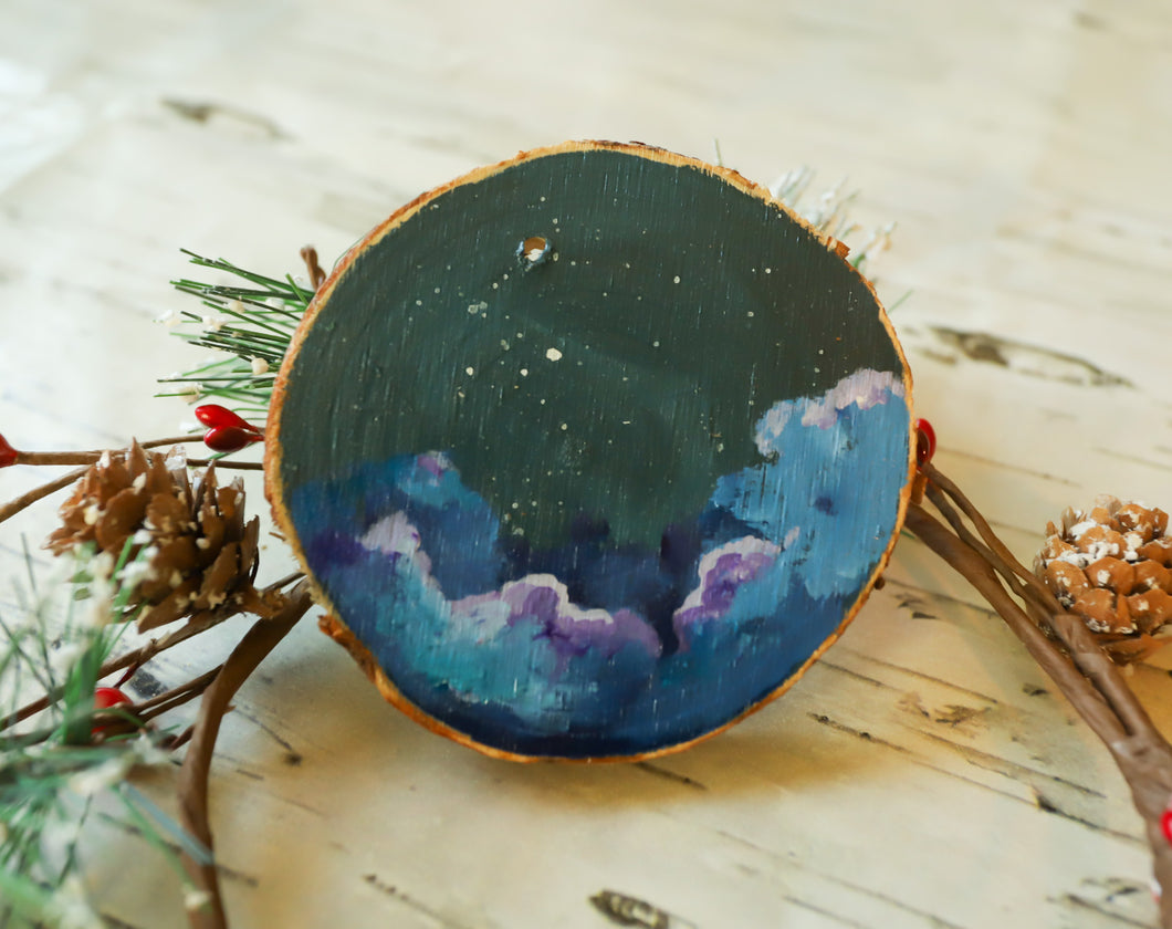 Wood cookie ornament