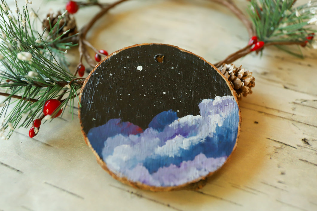 Wood cookie ornament