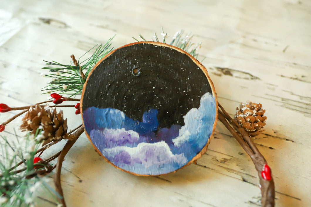 Wood cookie ornament