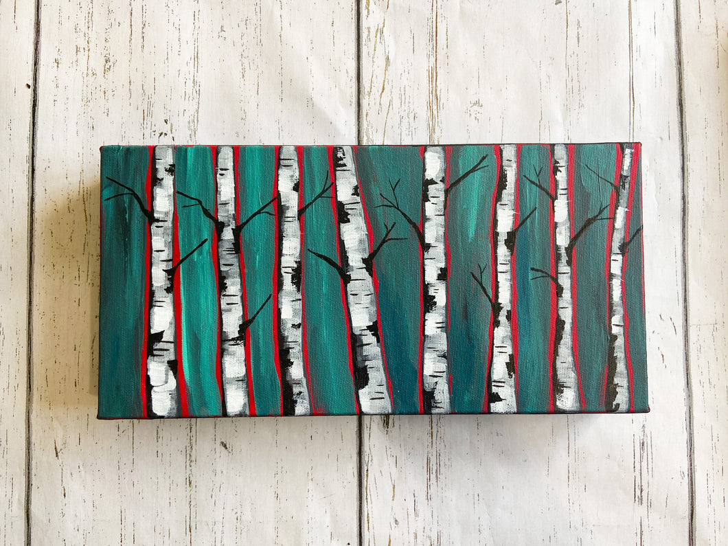 6x12” Teal Birch