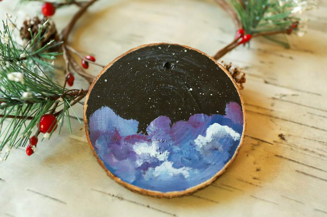 Wood cookie ornament