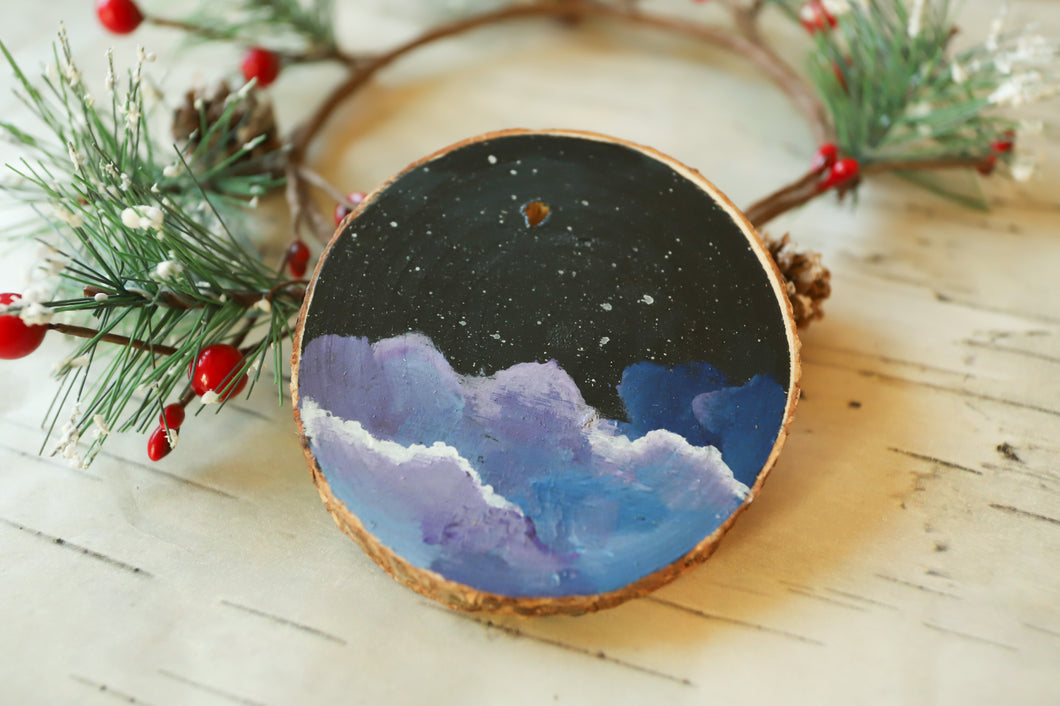 Wood cookie ornament