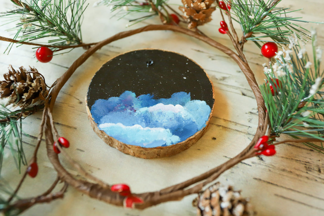 Wood cookie ornament