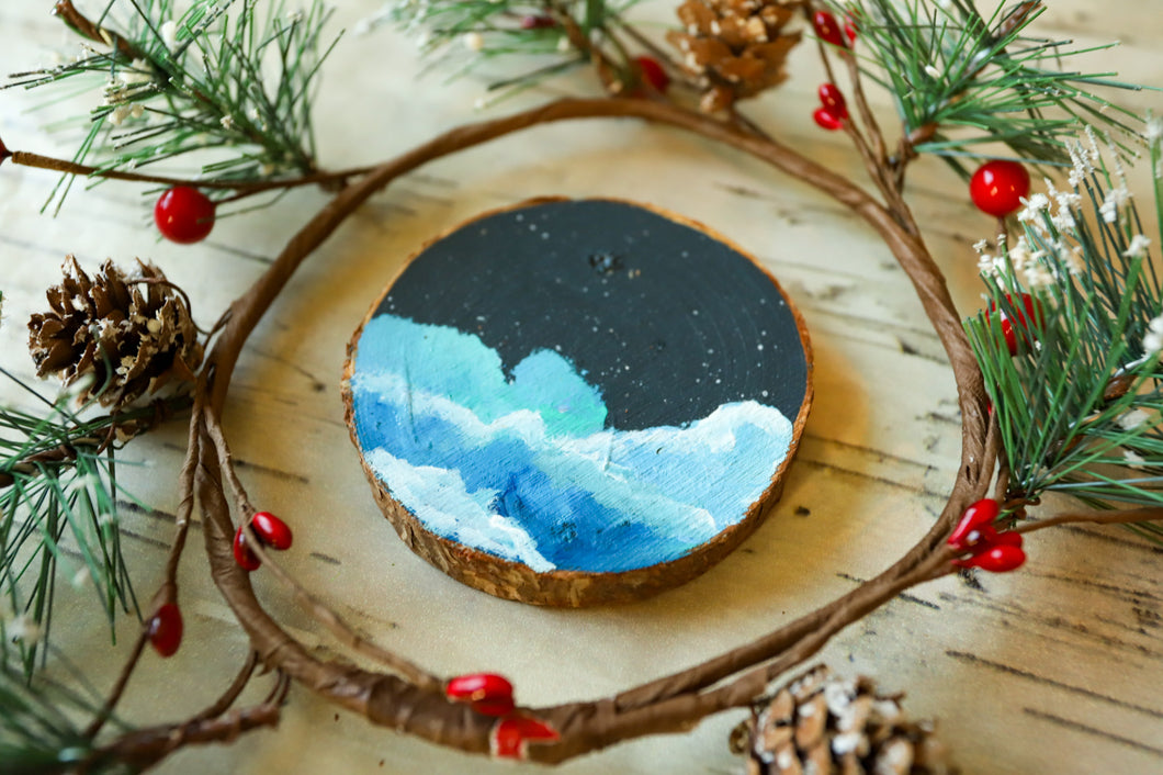 Wood cookie ornament